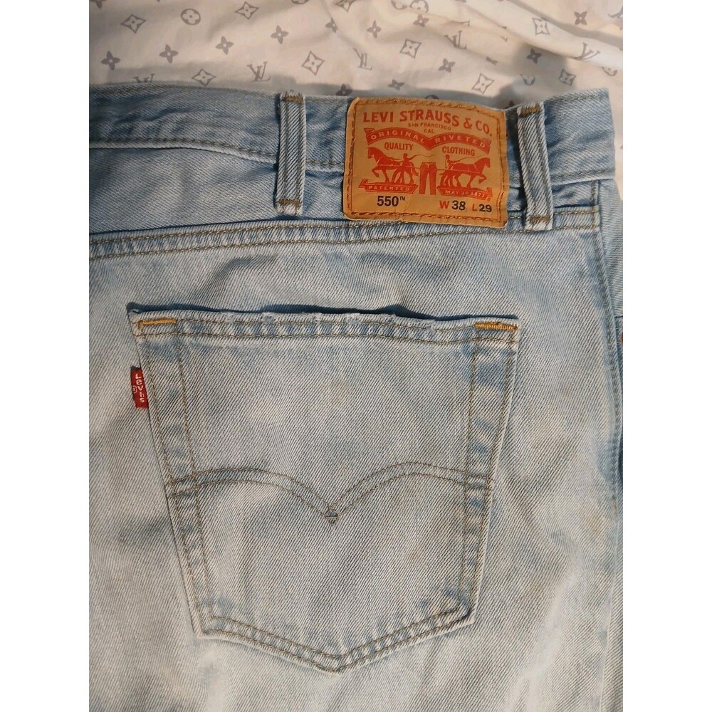Levi’s Men’s 550 Relaxed Fit vintage Denim Jeans, 5-Pocket 38W x 29L